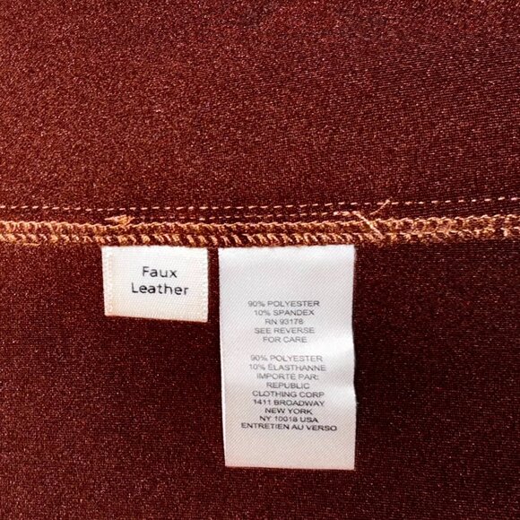 Tahari Vegan Suede Jacket Sz M Tobacco Brown Blazer Epaulettes NWT - Picture 4 of 4